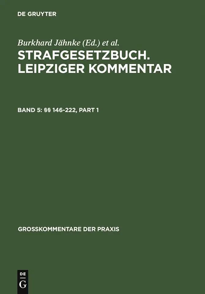 §§ 146-222: Grobkommentar (Großkommentare der Praxis, Band 5)