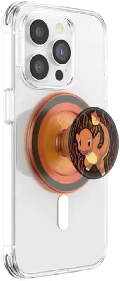 PopSockets Phone Grip for MagSafe, Magnetic Holder- Charmander Flame