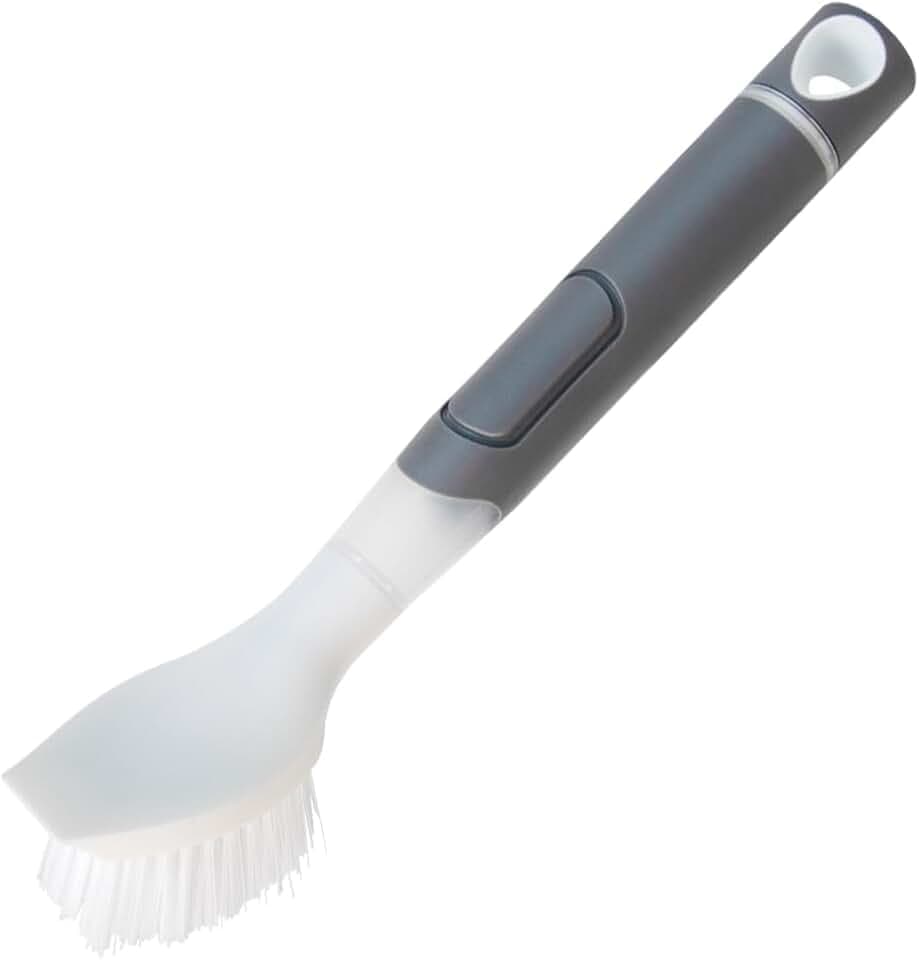 CELOX Dish Brush with Soap Dispenser, Scrub Brush for Kitchen Cleaning for Dishes, Pans, Sink, Pots