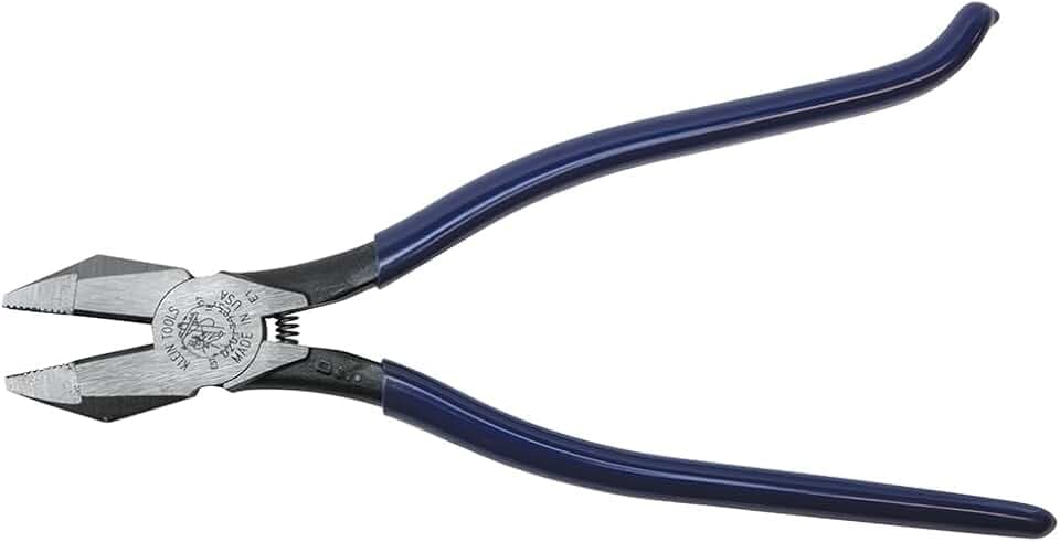 Klein Tools D201-7CST Ironworker Pliers, Spring Loaded, 9-Inch