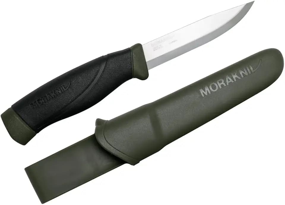 Morakniv Companion Heavy Duty Knife with Sandvik Carbon Steel Blade, 0.125/4.1-Inch