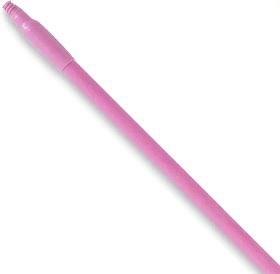 SPARTA 48" Fiberglass Replacement Handle with 3/4" Acme Thread Tip, Polyester Veil Reinforced, Hanging Cap, Commercial Cleaning, Pink