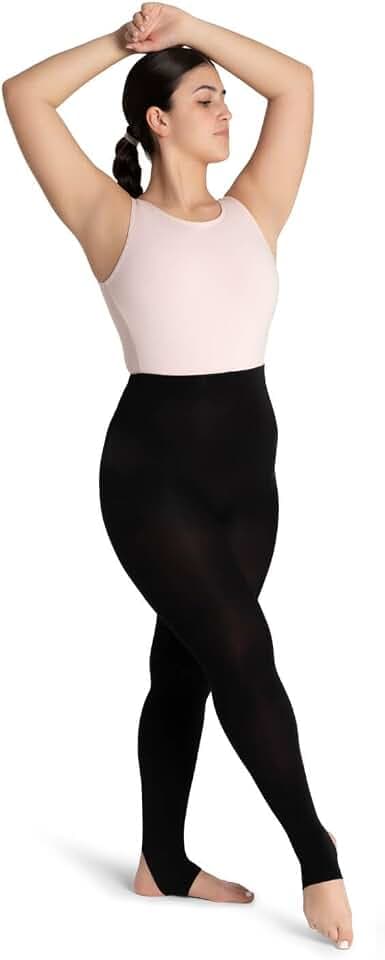 Capezio womens Ultra Soft Self Knit Waistband Stirrup TightTight