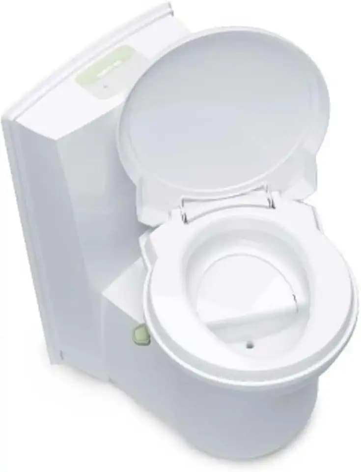 Thetford Trockentrenntoilette, Kunststoff, Kompakt, Weiß, 60,3 x 41,7 x 75 cm, 7,5L Urintank/7L Kottank, 8 kg, mit elektrischer Füllstandsanzeige