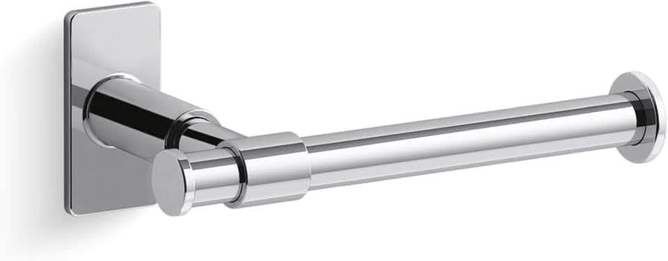 Kohler K35929-CP Castia by Studio McGee Wall Mounted Pivoting Toilet Paper Holder Polished Chrome