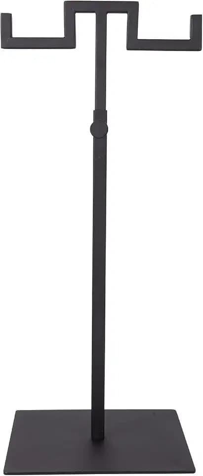 Polmart Countertop Adjustable Display Stand Stand for Purses/Handbags, Wreaths, Wigs, Hats and Crafts (Double-Arm, Black)