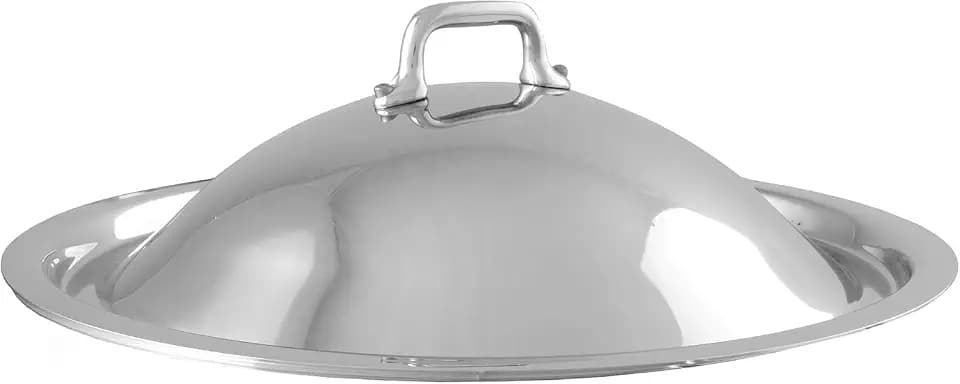 Curved Domed Lid with Cast Stainless Steel Handle, 9.4-Inches by Mauviel