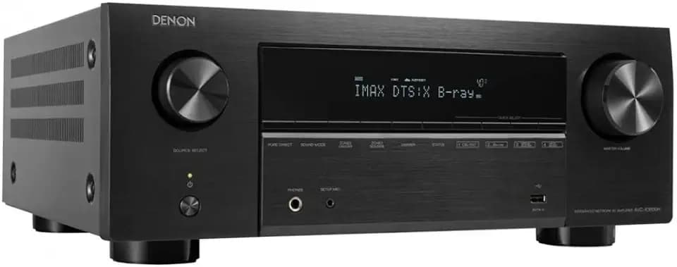 Denon AVC-X3800H 9.4-Kanal AV-Receiver, Verstärker mit Auro-3D, Dolby Atmos, DTS:X, 6 "8K-Eingänge und 3 Ausgängen, Bluetooth, AirPlay 2, HEOS-Multiroom, Alexa kompatibel, schwarz