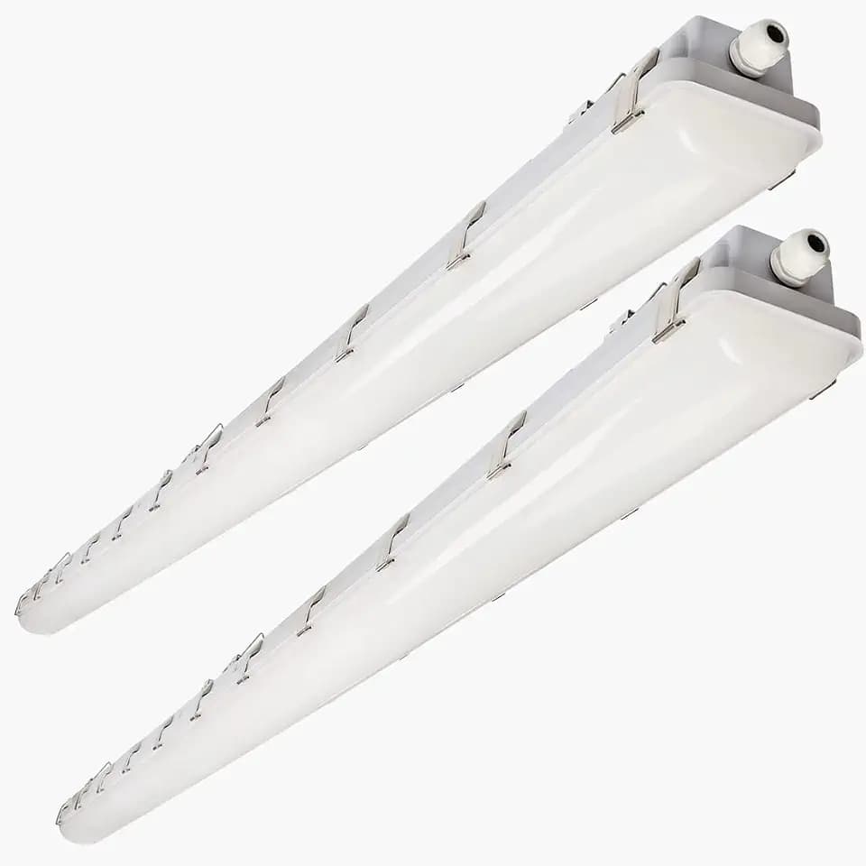 DAKASON 8FT LED Vapor Tight Light Fixture 2Pack, 120W/100W/80W, 15600lm