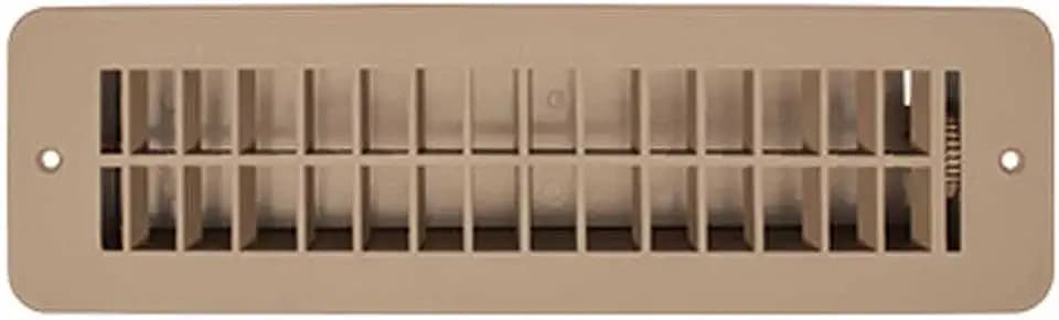 RV Designer H861 - Plastic Floor Vent Register with Damper, Tan