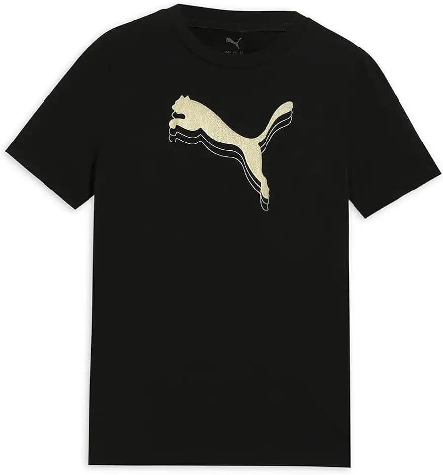 PUMA Girl's ESS Metallic Tee G Tees (Pack of 1)