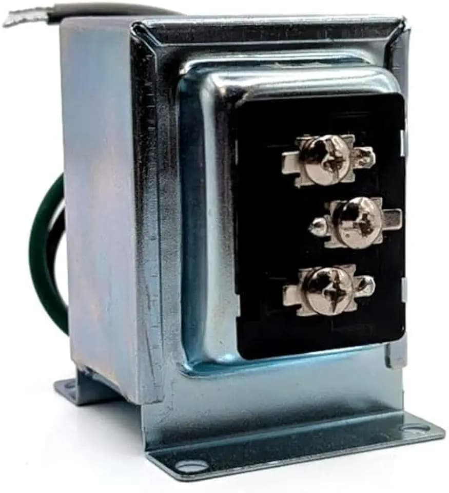 Newhouse Hardware 3040TR Dual-Volt (16V/30VA or 24V/40VA) Wired Doorbell Transformer, UL Listed Class 2, Threaded Hub Mount, Indoor Low-Voltage Power Supply for Smart Doorbells