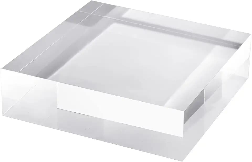 CiaoHER 2in Solid Acrylic Cube Display Block, 2" x 7" x 7"
