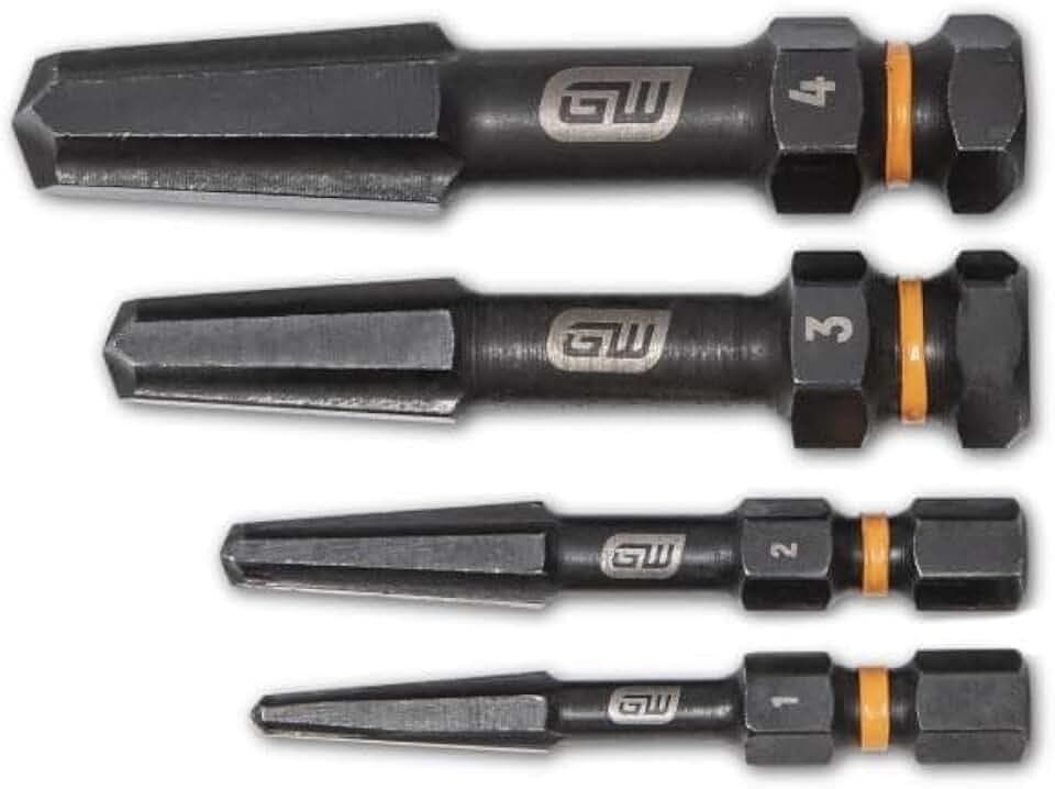 GEARWRENCH 4 PC. Bolt Biter Screw Extraction Set - 84787, Chrome, Large
