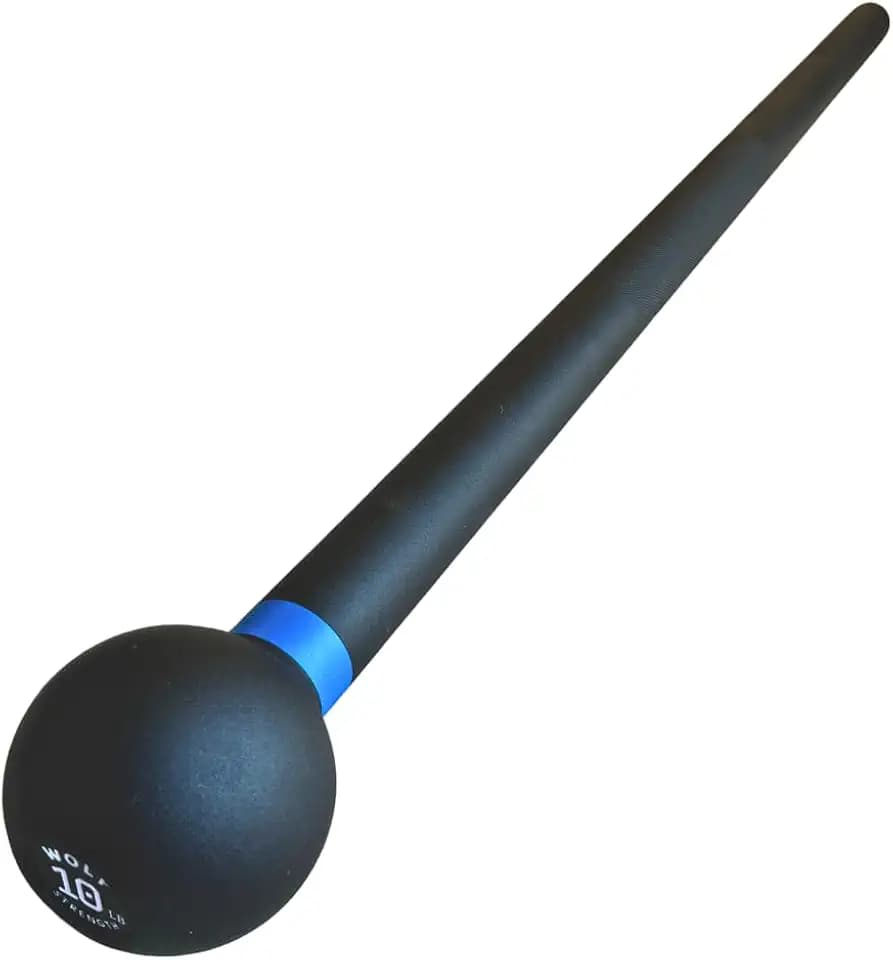 Wolf Strength Macebell: 15lb Steel Mace for Core, Shoulders & Grip
