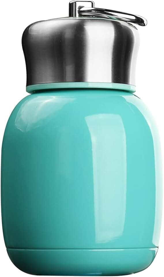 Comeon 7oz Mini Stainless Steel Water Bottle Vacuum Insulated Mug, Teal