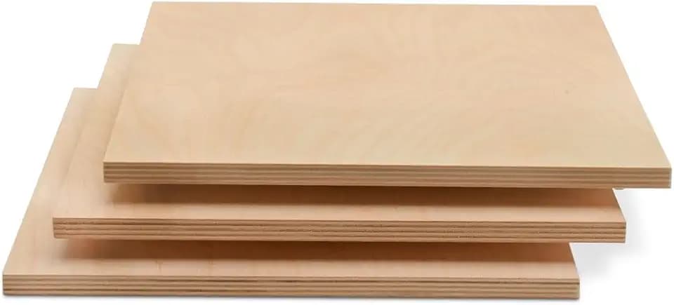 Baltic Birch Plywood 12 x 12 x 1/2 Inch - 12 mm Craft Wood, Pack of 2 B/BB Grade, Stronger Than Basswood Sheets/Balsa Wood, Perfect for Laser, CNC Cutting, Shelf Boards 12 inch Wide, by Woodpeckers