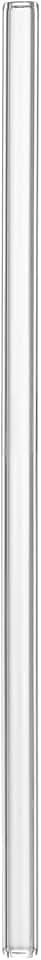 Restaurantware Glass Drinking Straw Set 10 Count 7.9 Inch Scratch-Resistant Reusable Straw With Brush - Bent Design Borosilicate Glass - Clear Durable Juice & Cocktail Straw