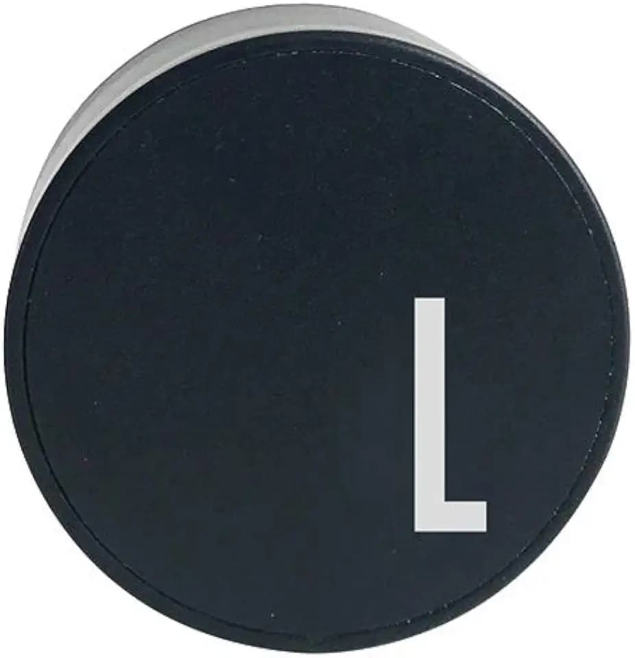 Design Letters MyCharger, Persönliches Ladegerät, A-Z, UK (Typ BS 1363) - L, schwarz, 60201016L