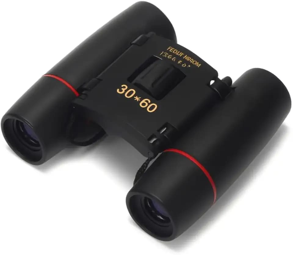 Zoom Fernglas 30 x 60 HD, tragbar, faltbar mit Tasche, kompaktes Teleskop für Wandern, Camping und Reisen