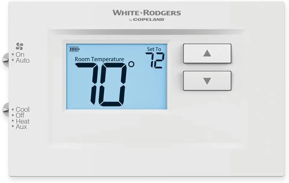 White-Rodgers 70 Series Non-Programmable, Heat Pump Thermostat, 1F75H-21NP