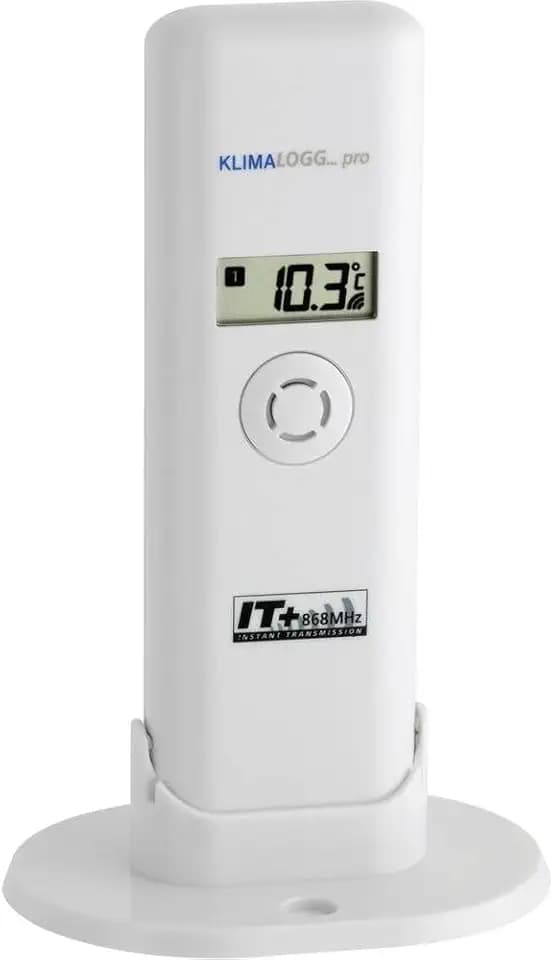 TFA Dostmann Temperatur Sender für Klimalogg Pro, 30.3181.IT, Ersatzsender/Zusatzsender, mit KabelFühler (200cm), weiß