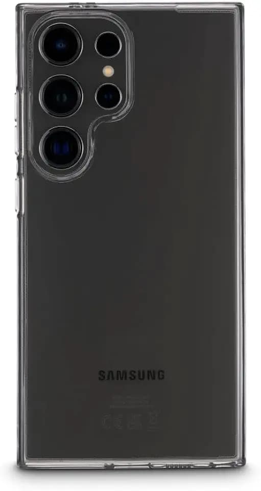 Hama Hülle für Galaxy S24 Ultra (Handyhülle, Schutzhülle für Rückseite, Case, Kratzfest, extra Schutz für Kamera und Display, Wireless Charging kompatibel, transparent, Slim, Hülle dünn) durchsichtig