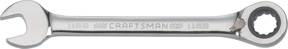 CRAFTSMAN Ratcheting Wrench, Metric, Reversible, 14mm, 72-Tooth, 12-Point (CMMT42425)