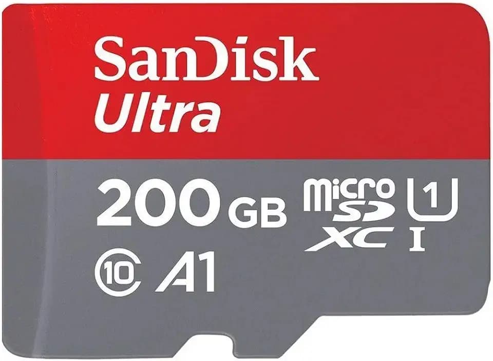 SanDisk Ultra 200GB microSDXC bis zu 90 MB/Sek, Class 10 Speicherkarte