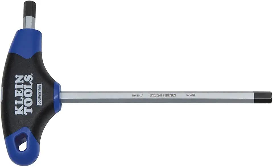 Klein Tools JTH6M6 6 mm Hex Key with Journeyman T-Handle, 6-Inch