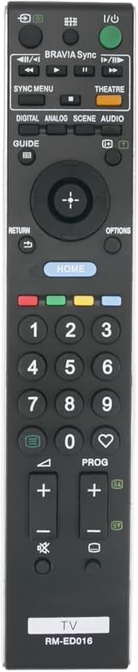 ALLIMITY RM-ED016 Fernbedienung Ersetzen für Sony LED LCD Bravia TV KDL-22E5300 KDL-32W5730 KDL-32W5730E KDL-32W5740 KDL-37W5840 KDL-40V5500 KDL-40V5800 KDL-40W5830 KDL-40W5840 KDL-40WE5