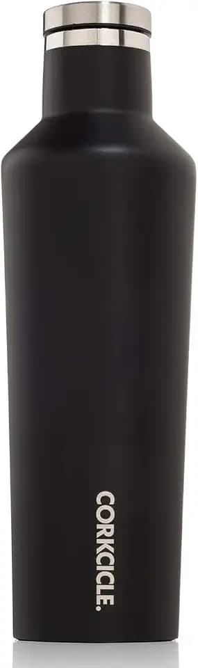 Corkcicle Canteen 16 oz Triple Insulated Water Bottle, Matte Black