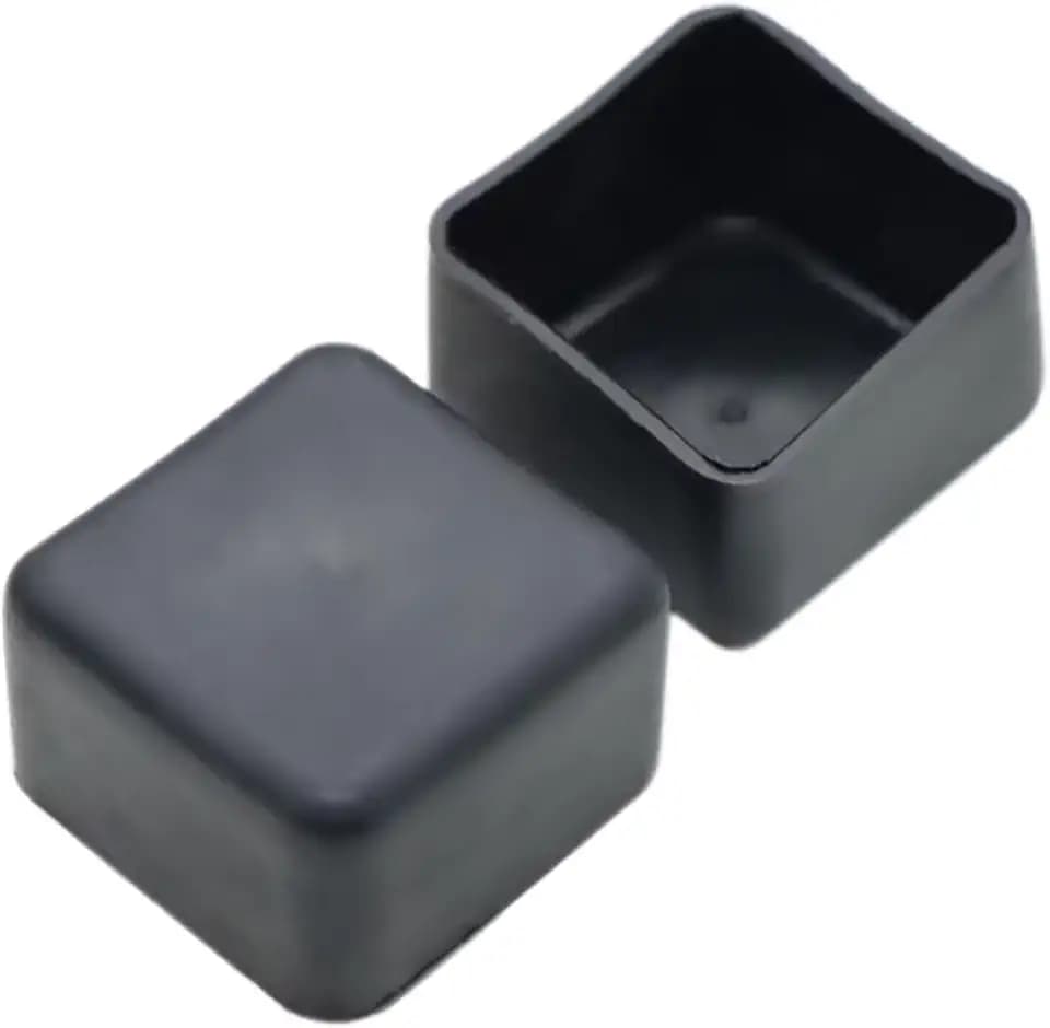 1-5/8" Strut Channel Cap, Black Plastic Square End Cap for Strut Channel End to Protect The End of The Channel 50 Packs, Black