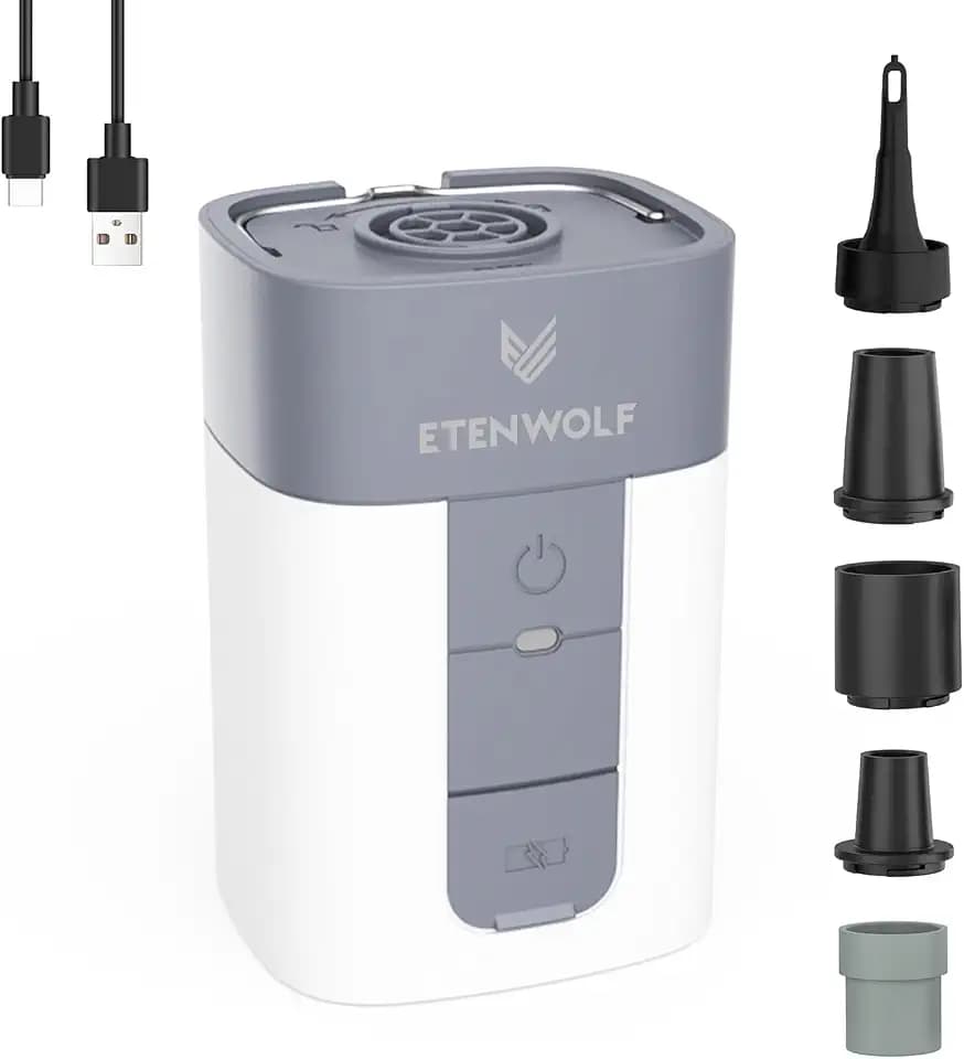 ETENWOLF AIR 5 Air Pump for Inflatables, 5200mAh Portable Electric Air Pump