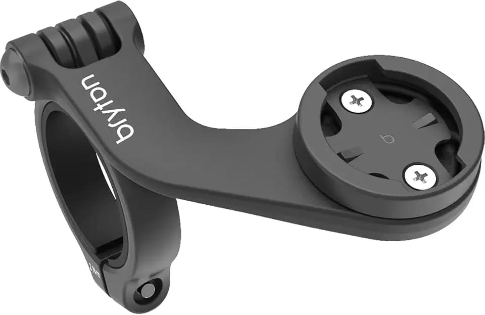 Bryton Adaptable Stem Mount Convertible Fronthalterung für Rider, Garmin und Wahoo, Aluminium, für Lenker 35, 31,8 und 25,4 mm, Schwarz