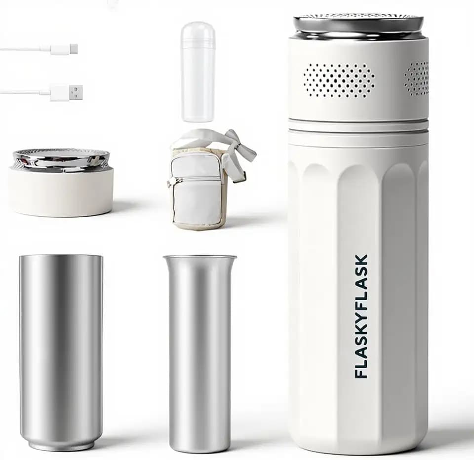 Reise-Insulin-Kühlbox, USB, tragbar, mit intelligenter Steuerung von 2 – 8 °C und LCD-Display, inklusive Gel im Ring, TSA-zertifiziert für Diabetiker (weiß)