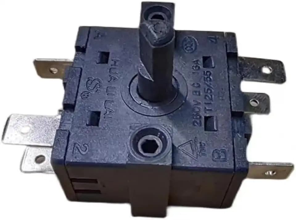 Electric oven function selection switch, shift switch, 6-pin, 5-position rotation, 4 times, Huali Lai FZ31-9