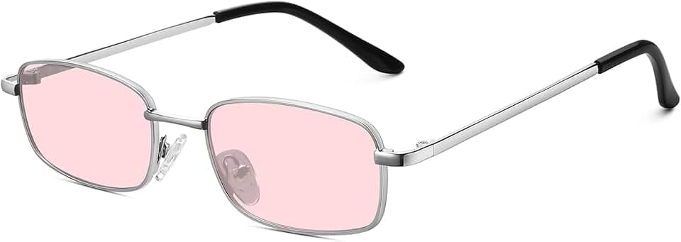 Rectangle Sunglasses Womens Mens Retro Y2k Narrow Skinny Sunnies