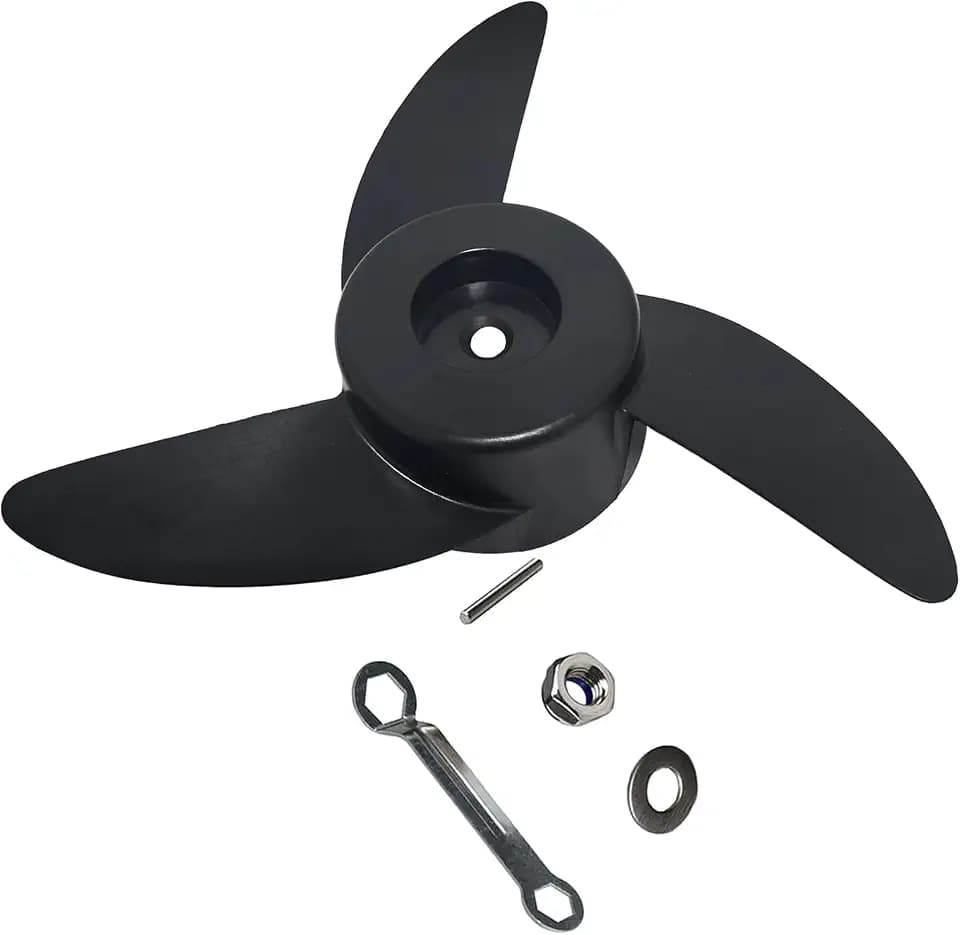 Trolling Motor, Electric Thruster Outboard, 3 Blades Propeller, For Replacing Drum Motor Pillars (50lbs~86lbs, M5)