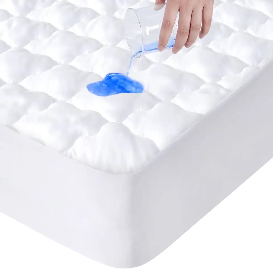 Twin XL Mattress Pad Protector Cover Waterproof College Dorm Room Essential