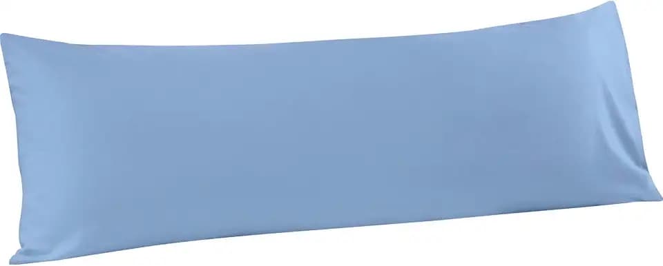 FLXXIE Microfiber Body Pillow Cover, Envelope Closure, Sky Blue