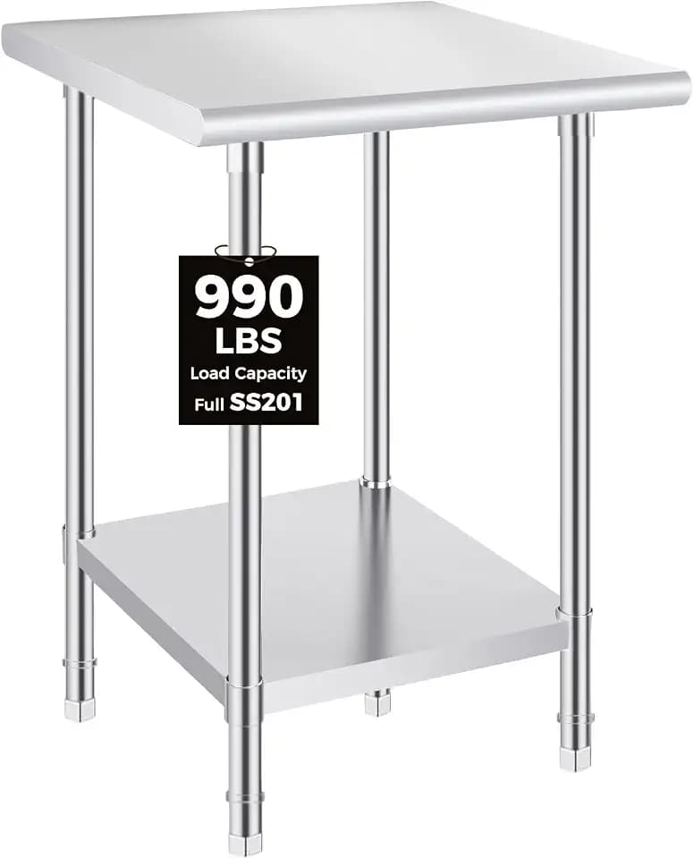 OSTBA Stainless Steel Prep Table 24 x 24 Inches
