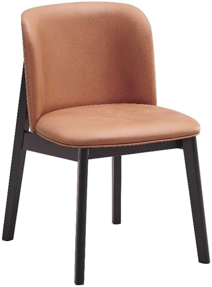 Acme Eliora Upholstered Side Chairs in Camel and Black (Set of 2)