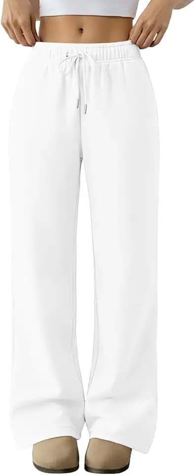 Trendy Queen Wide Leg Sweatpants for Womens Baggy Pants with Pockets