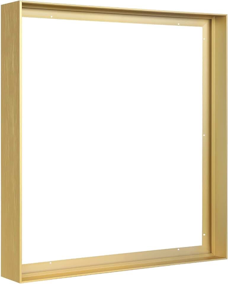 Modern 24x48 Canvas Frame for Gallery Wall Art Prints,1.5" Deep,Gold