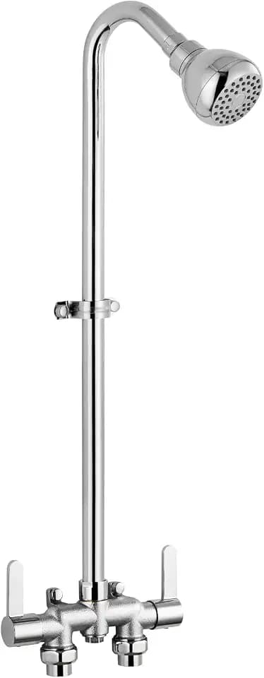 Aolemi Outdoor Shower Kit, 3-Inch Center, 2-Handle, Polish Chrome