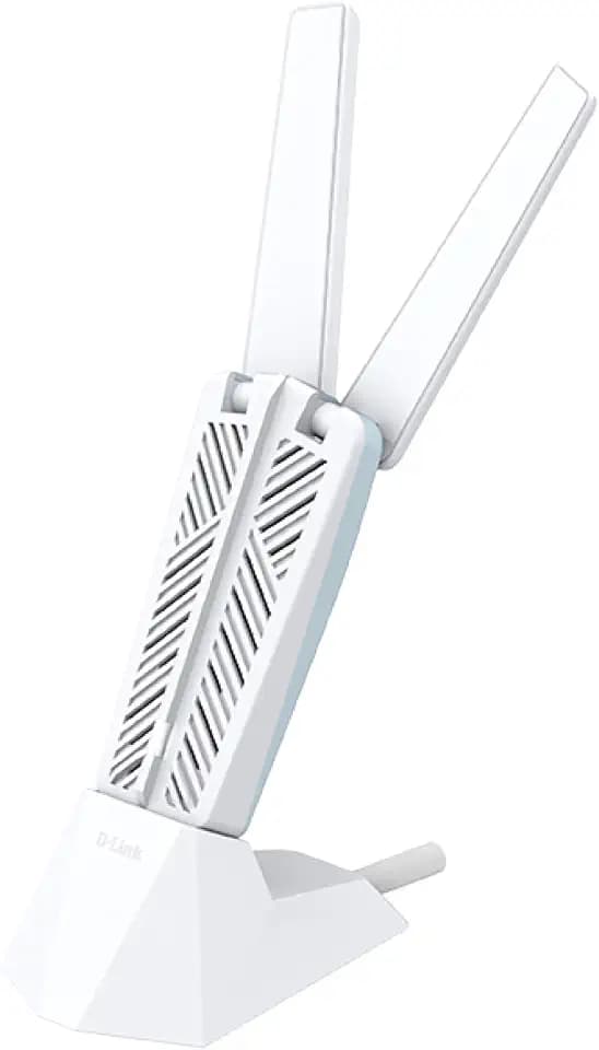 D-Link BE6500 Wi-Fi 7 USB Adapter (AE65U) – Tri-Band 6,5 Gbit/s, Multi-Link Operation, USB 3.0, 4096-QAM, WPA3, Faltbare Antenne mit Desktop-Halterung – Windows 11/10