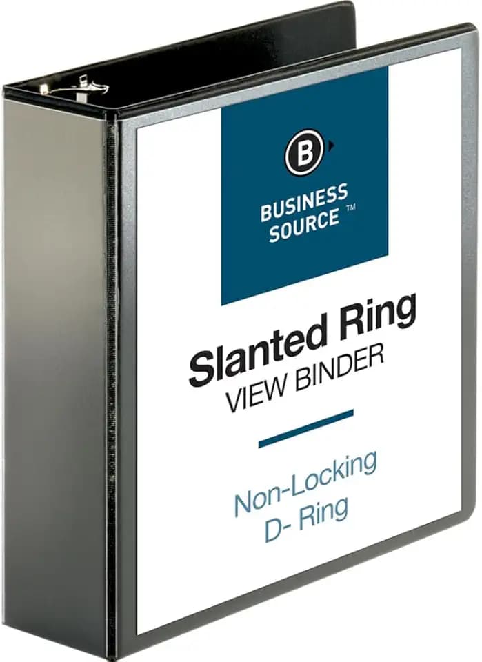 Business Source Basic D-Ring View Binders