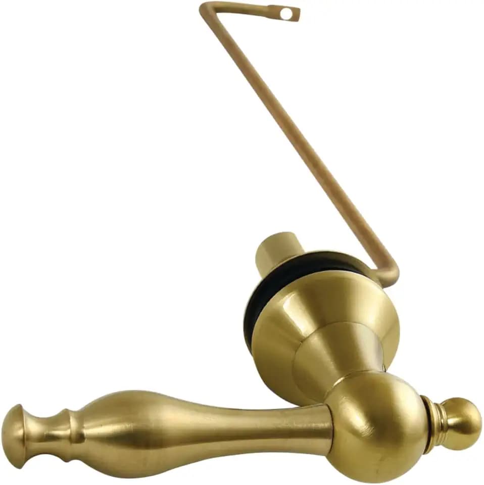 Kingston Brass KTNLS7 Naples Side Mount Toilet Tank Lever, Left/Right Installation in Brushed Brass