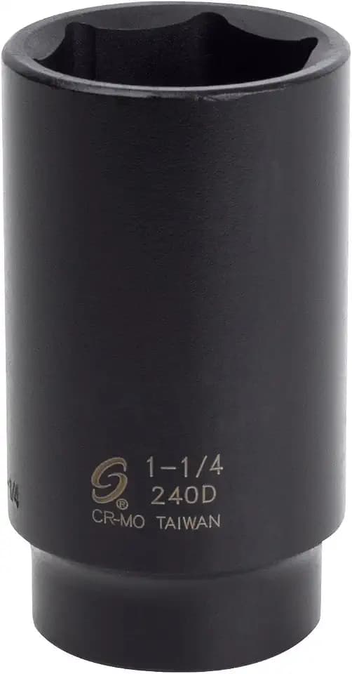 SUNEX TOOLS 240D 1/2" Drive Deep Impact Socket - 1-1/4"